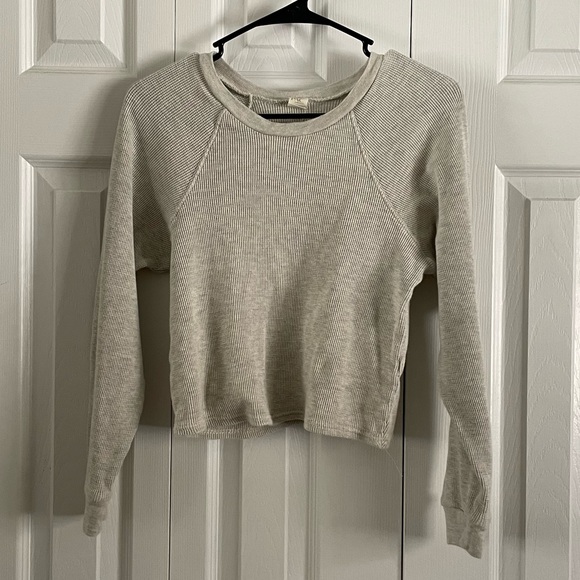 Pacsun Cropped Thermal Tee - Picture 1 of 4